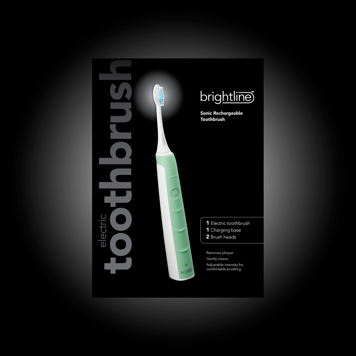with Adjustable Intensity Sonic Rechargeable Toothbrush