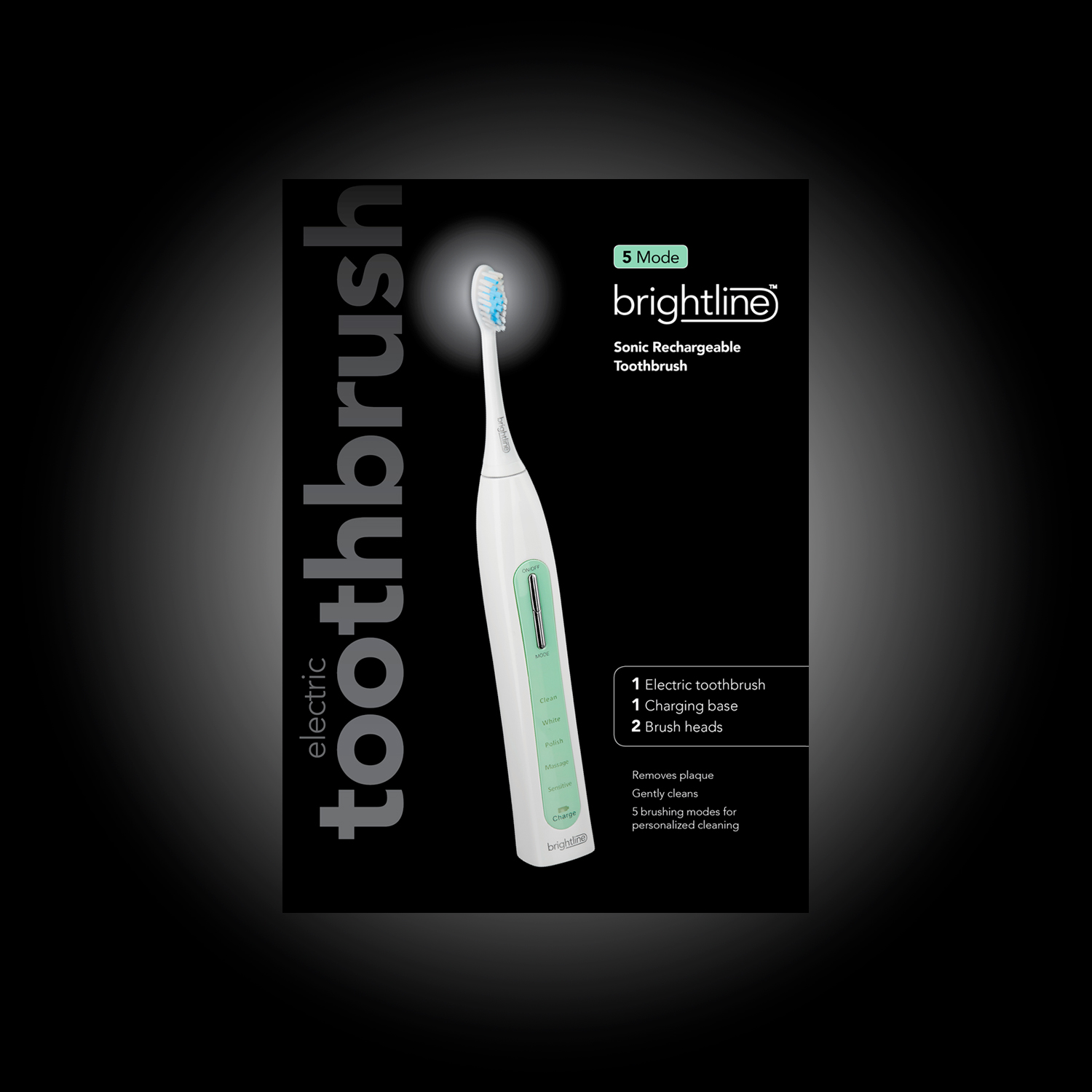 with Five Modes Sonic Rechargeable Toothbrush